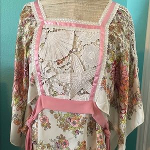 Tiny by Anthropology, Medium, Pink multi color